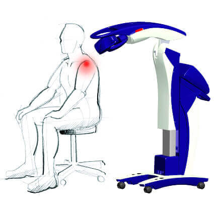 illustration of laser therapy