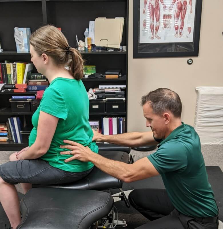 adjusting lower back