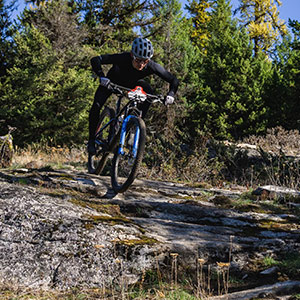 Payson riding a bike