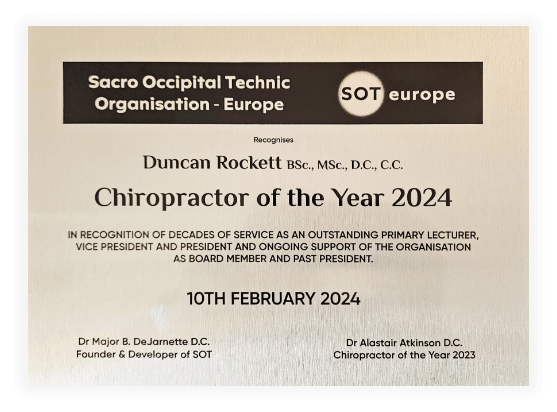Chiropractor of the year