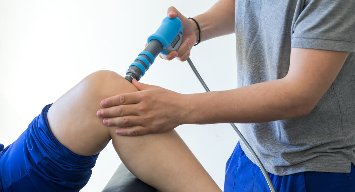Male patient treated with Shockwave Therapy