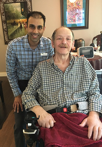 Ray Malo and Dr. Alibhai