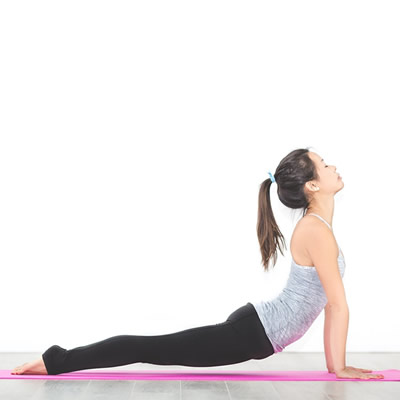 Lower back pain stretching exercise