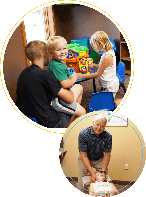 Pediatric Chiropractic photo collage