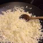Making cauliflower rice