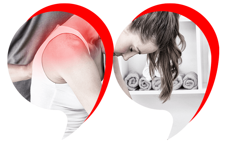 woman having back adjusted