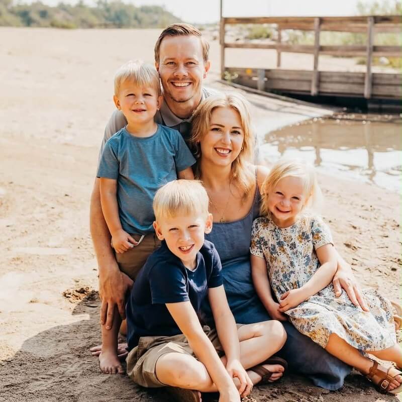 Dr. John Joki and his family in Grand Rapids, MN