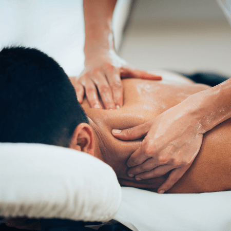 Massage Therapy used to treat male patient