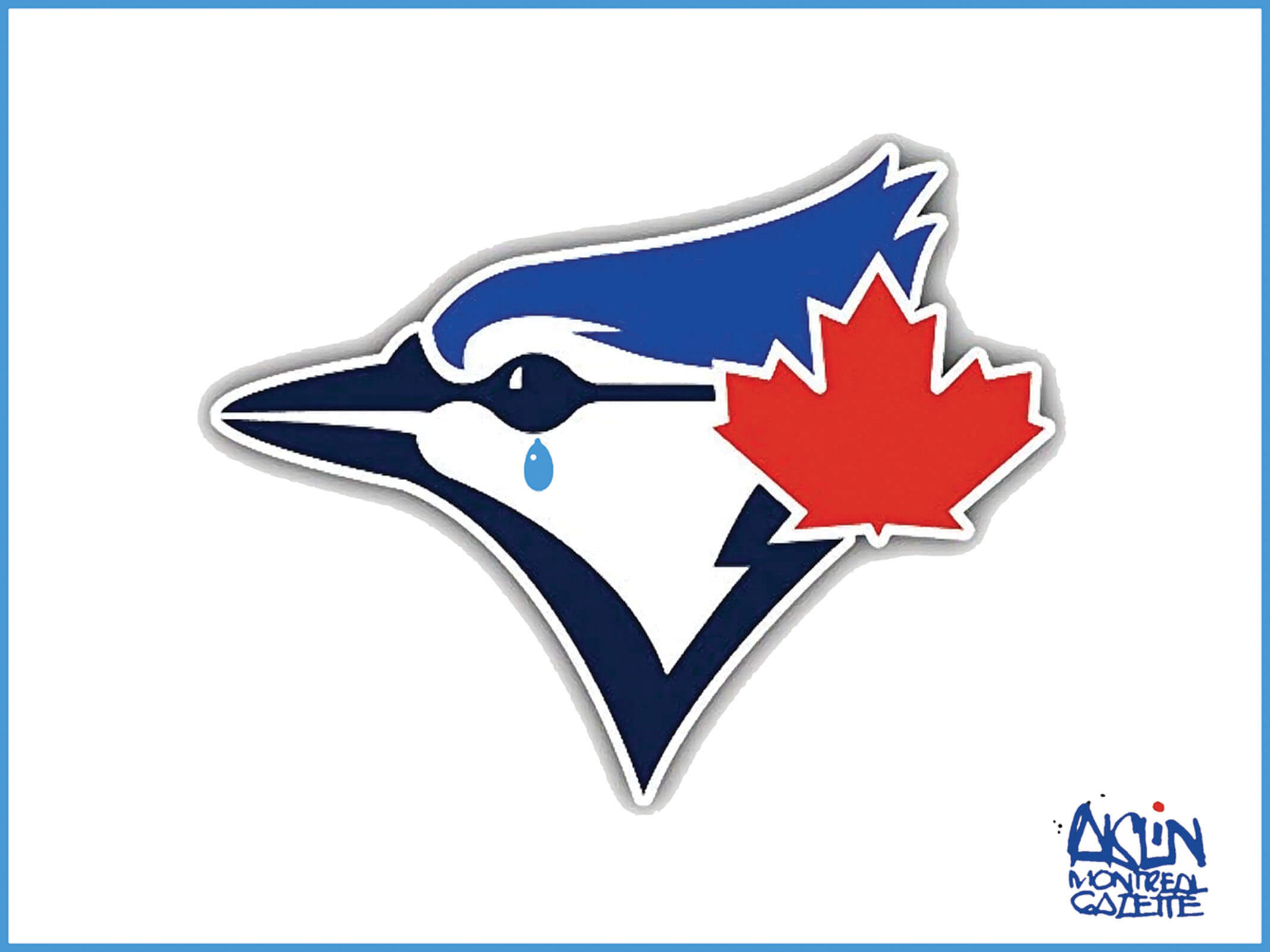 Blue Jay Logo with tear