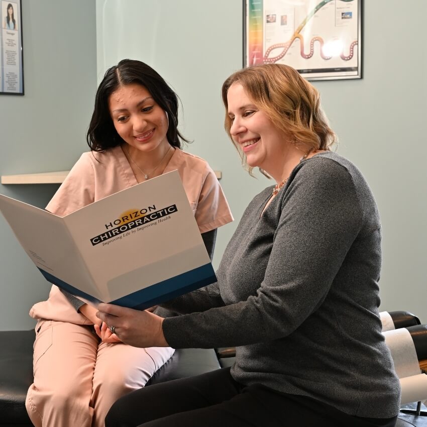 Dr Jennifer talking with patient
