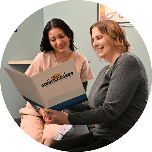 Patient reading book