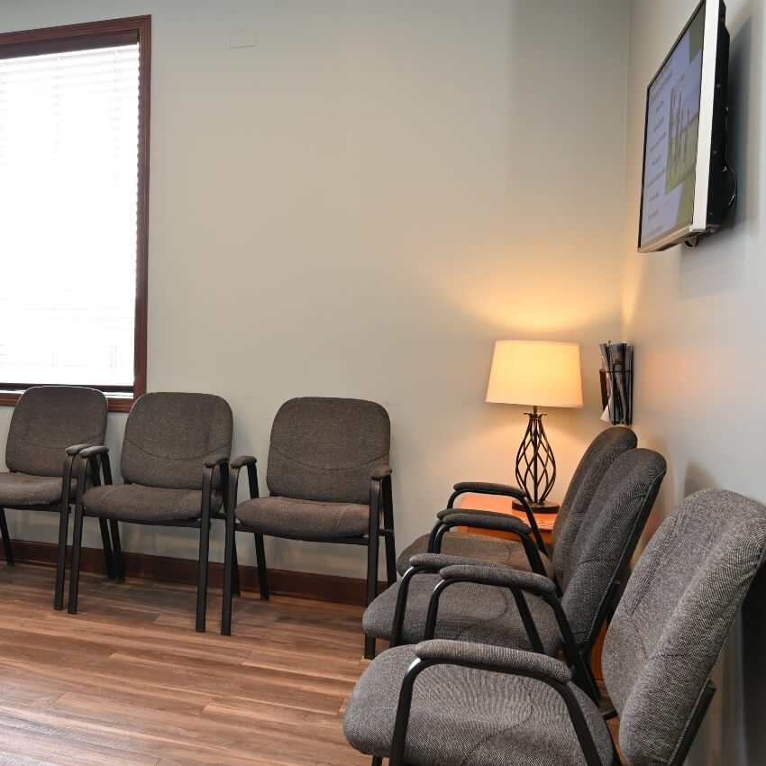our waiting area