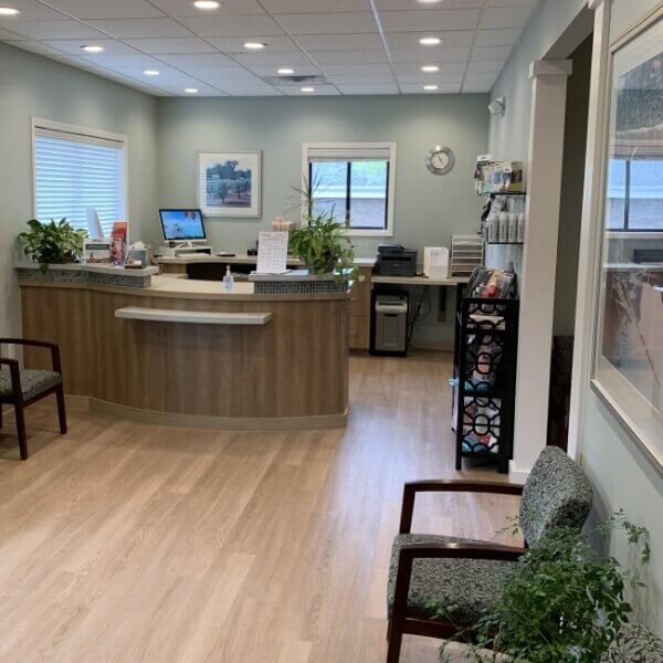 Erickson Clinic of Chiropractic reception desk