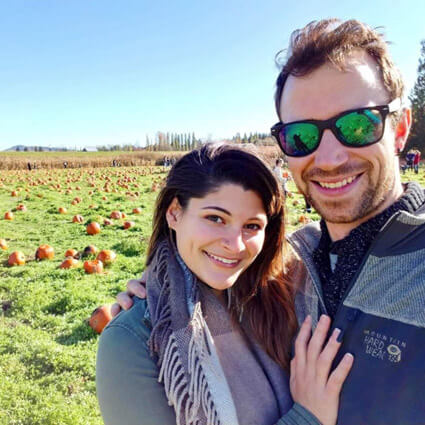 dr mitchell and wife at pumpkin patch