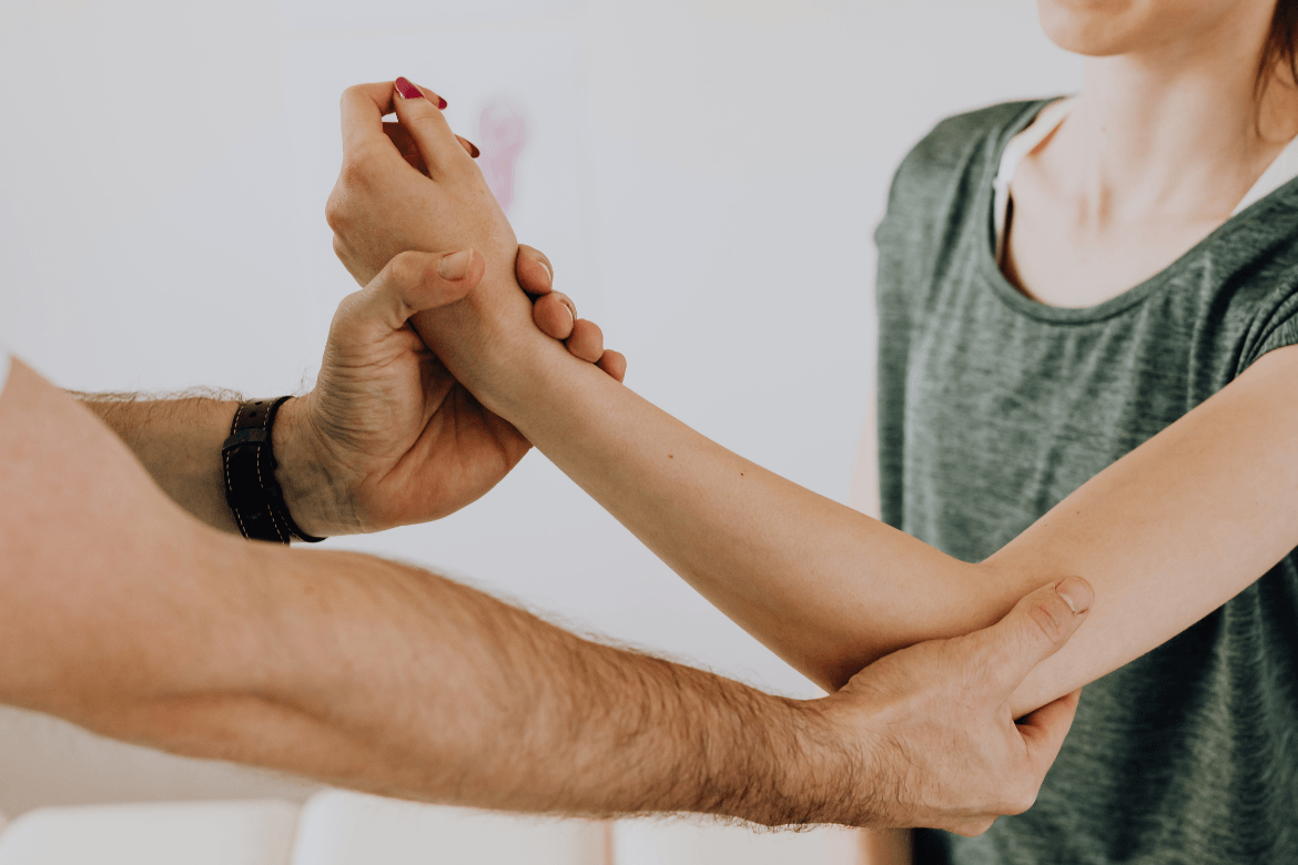 chiropractor assessing arm numbness Surrey BC