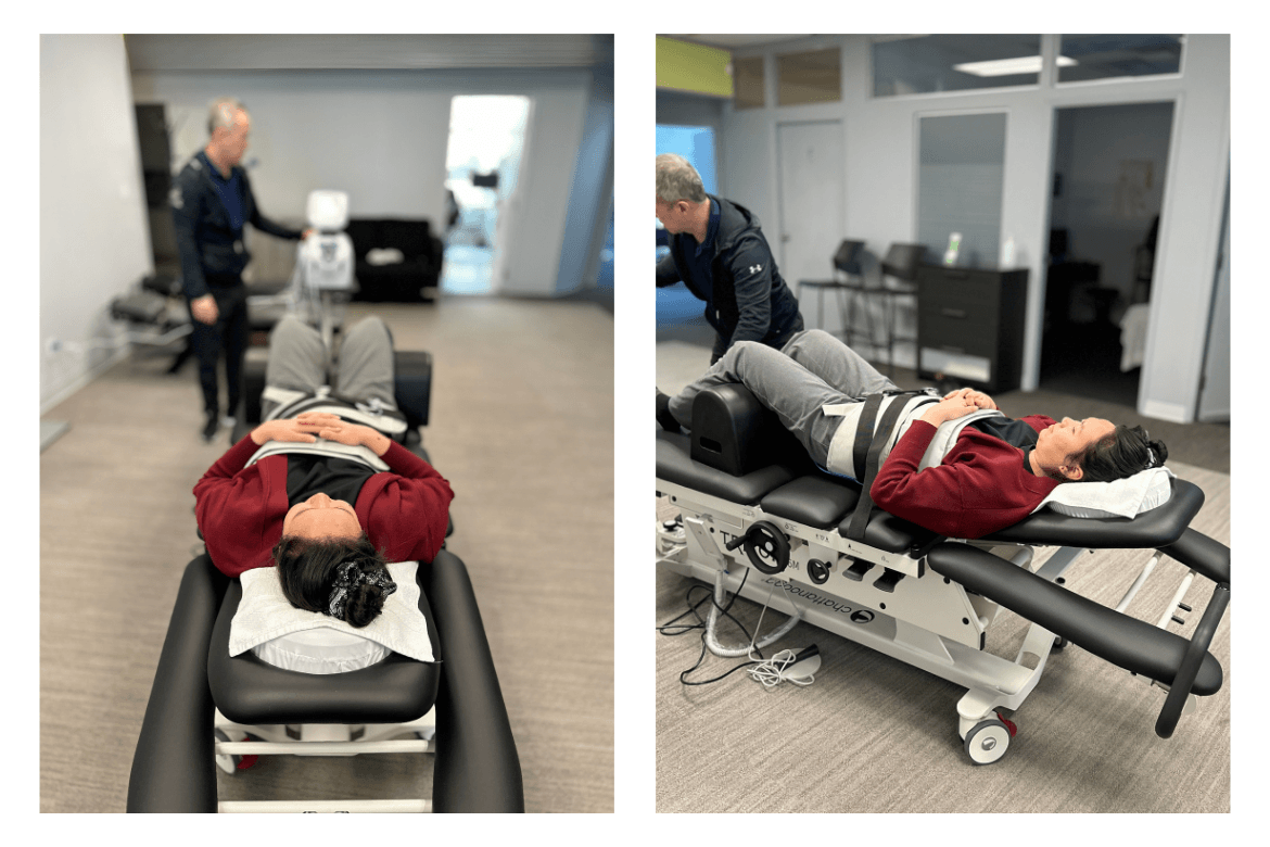 Spinal decompression therapy Surrey BC Triton 6m Table