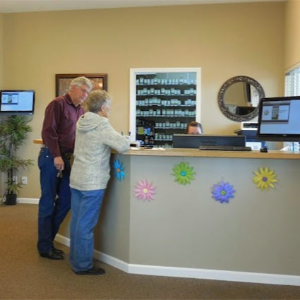 our reception desk