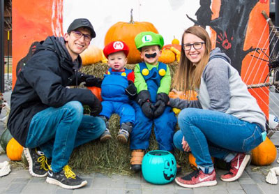 Ellis Family on Halloween