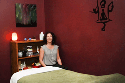Massage therapy room