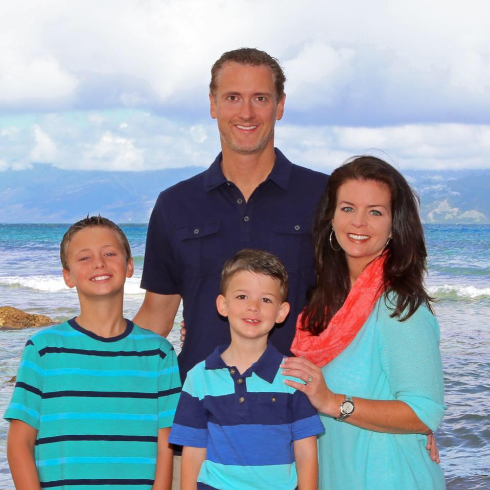 Arlington, Texas Chiropractor, Dr. Jerrod Edwards with wife, Tracy and their boys, Bryson & Cason