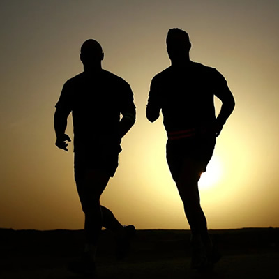 Runners silhouette