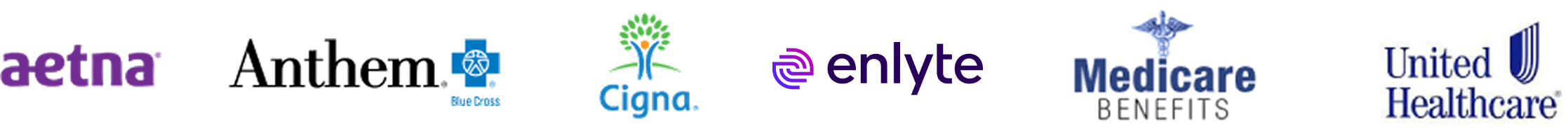 Photo collage featuring insurance company logos