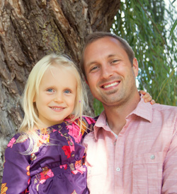 Dr. Derek and his daughter.