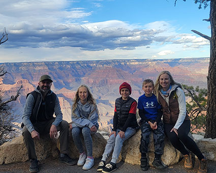 Dr Derek and family