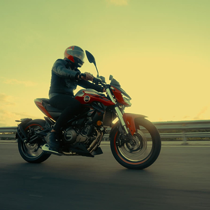 Motorcycle-on-highway