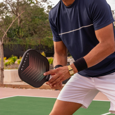person playing pickleball