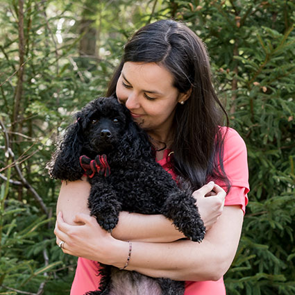 Dr Jessica and her dog