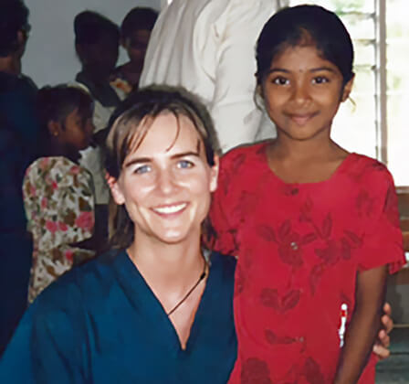 Dr. Audren with child patient