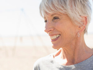 woman smiling