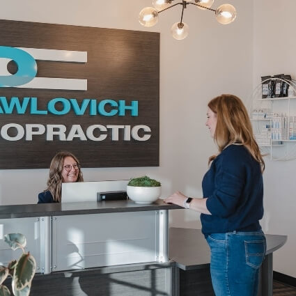 patient at our front desk