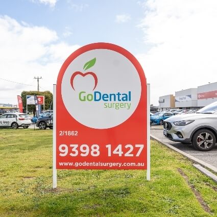 exterior sign at our practice