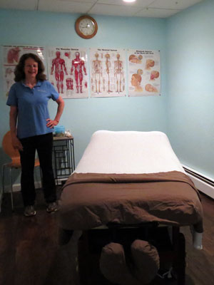 Massage Therapy room at Four Winds Chiropractic