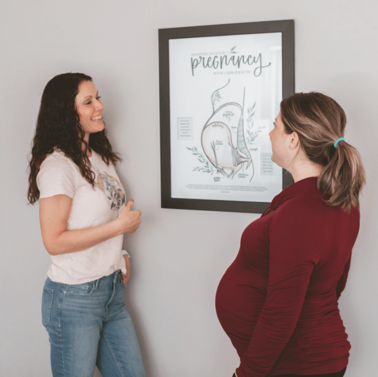 Dr. Stephanie talking to pregnant patient