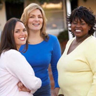 Group of women smiling