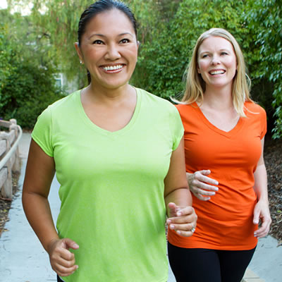 adult women walking in the park