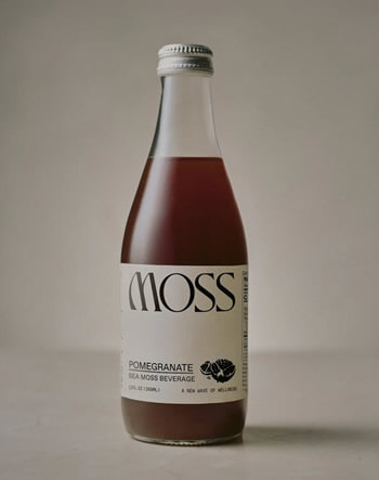 Moss pomegranate juice