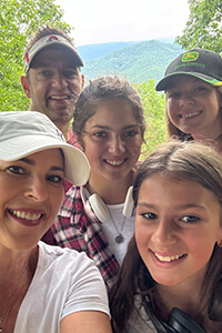 Dr. Booher with her family