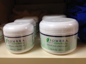 Sombra. more natural topical gel for arthritis, musculo-skeletal pains. (more of a natural biofreeze)