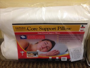 Great pillow for stability of neck. Pillows come in a S/M/L and has 2 different sides to choose from