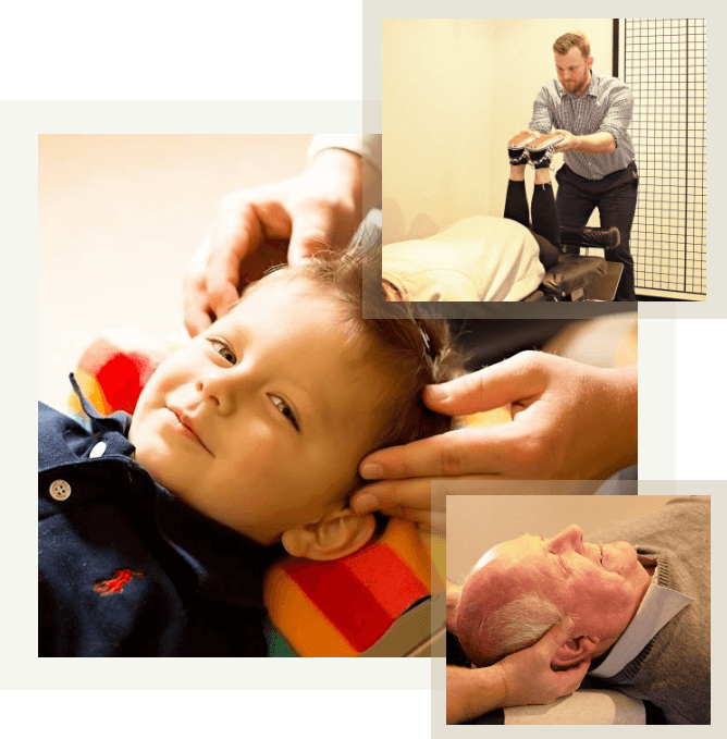 collage of Chiropractic Edge patient photos