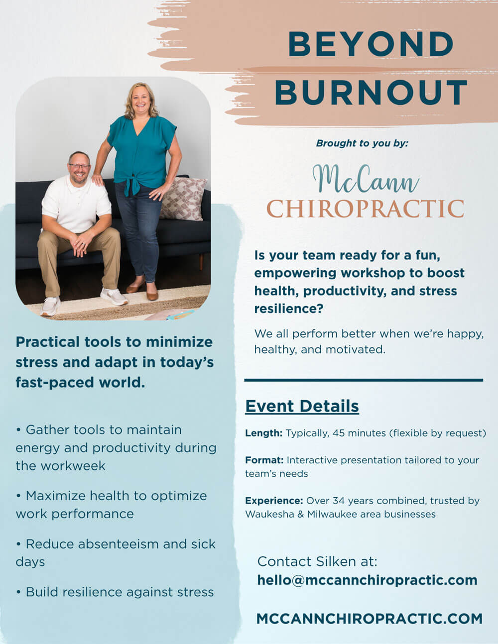 Beyond Burnout flyer