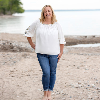 Dr Kate at beach