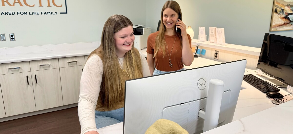 Staff at the McCann Chiropractic front desk