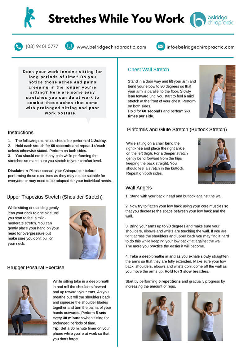 At Home Exercises | Belridge Chiropractic