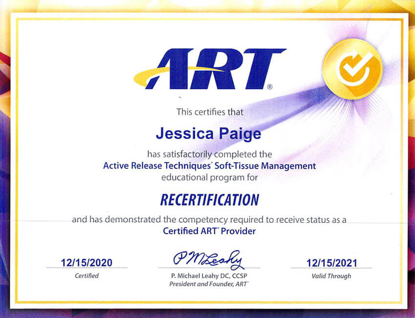 ART Certificate