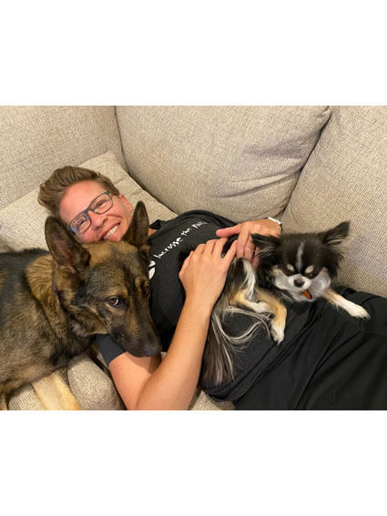 Dr. Paige with Her Pets